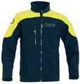 SOFTSHELL JAUNE ET MARINE AMBULANCIER